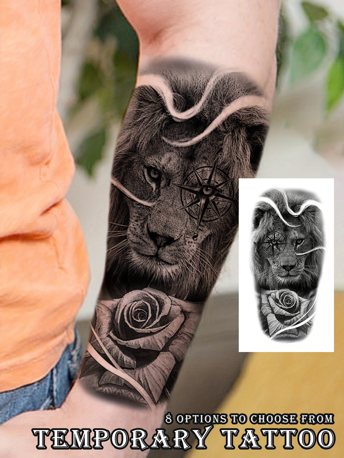 Animal and Skull Tattoo Patch
